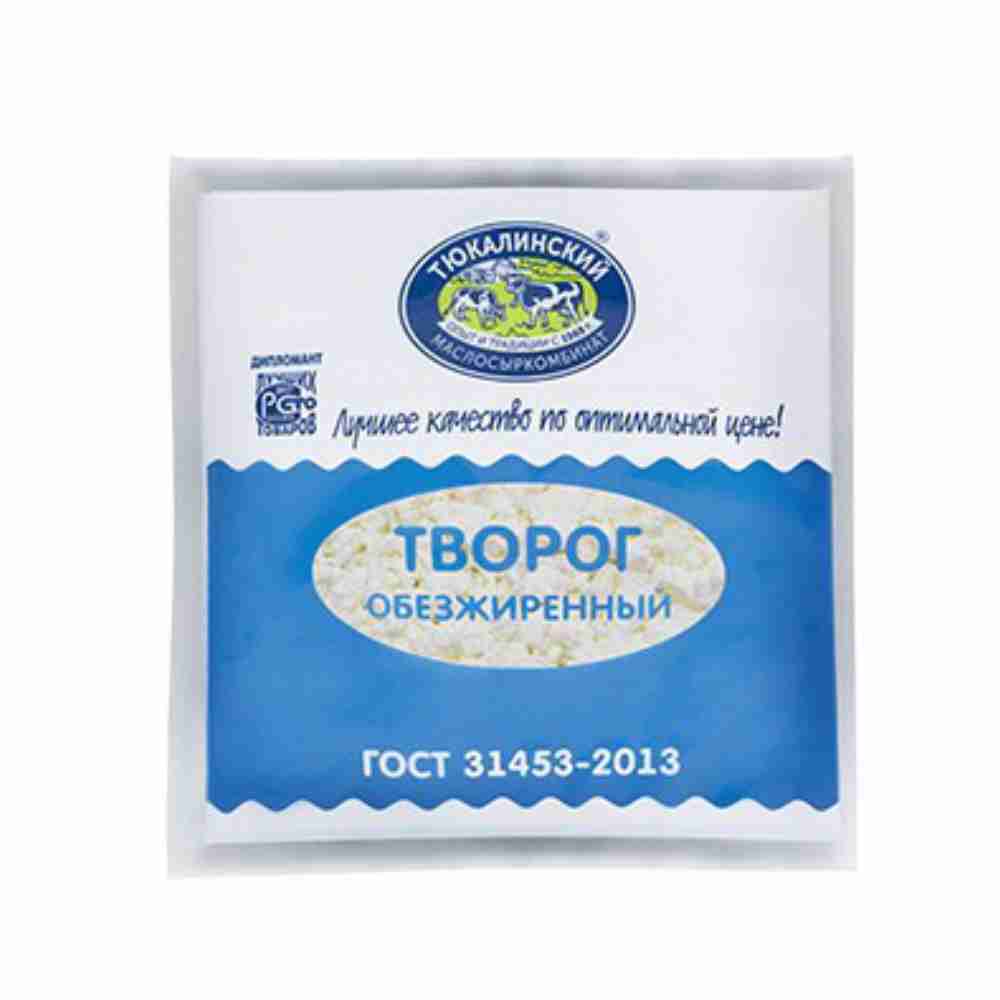 Творог обезжир. 1,8% 450 гр. (Тюкалинский)