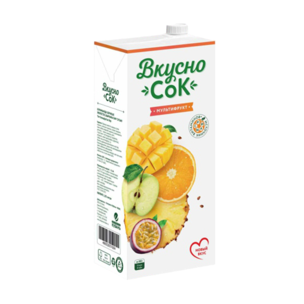 ВкусноСок 1,93л Мультифрукт напиток сокосодержащий/6шт