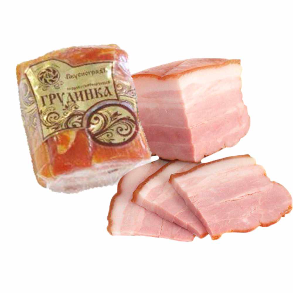 Грудинка Нежная к/в порц. 0,4кг (Вкусноградъ) 
