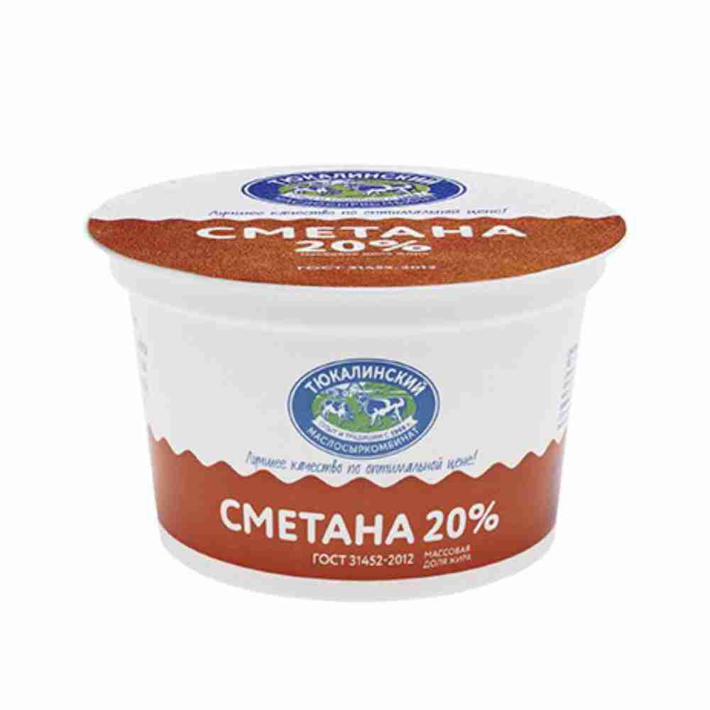 Сметана 180 гр 20% стакан (Тюкалинский)