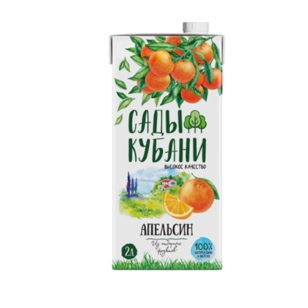 Сады Кубани 2л Апельсин д/пит.нектар /6шт