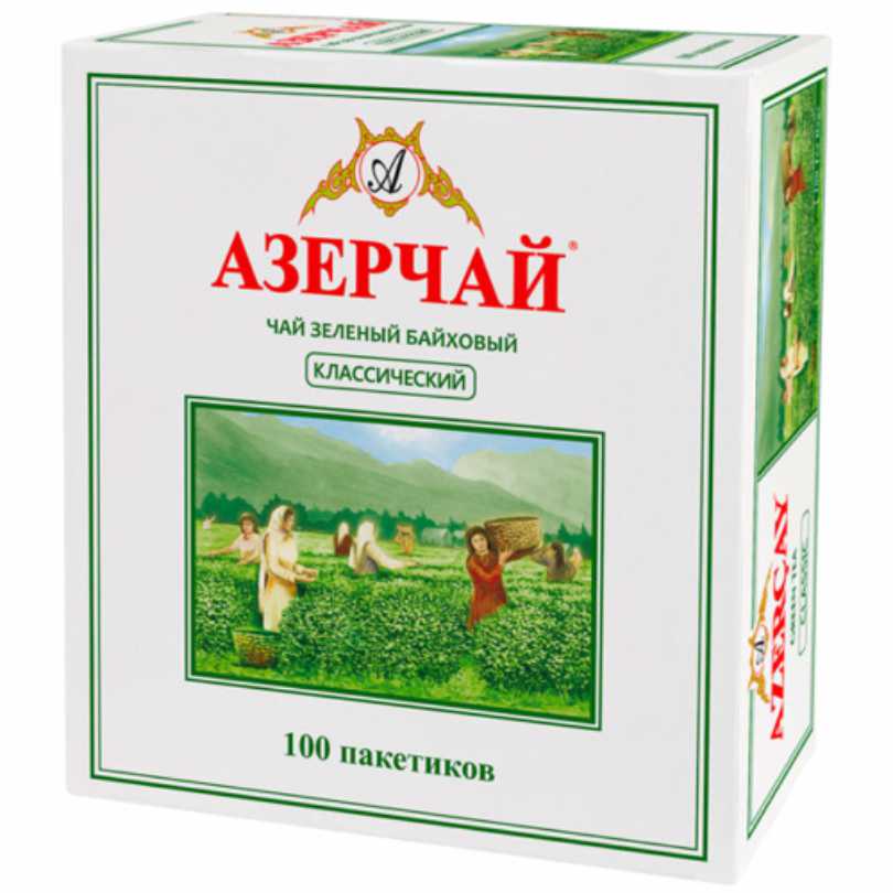 Азерчай зеленый классик 100 пак*1,8гр/12 (416023)