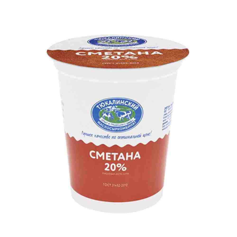 Сметана 350 гр. 20% стакан (Тюкалинский)