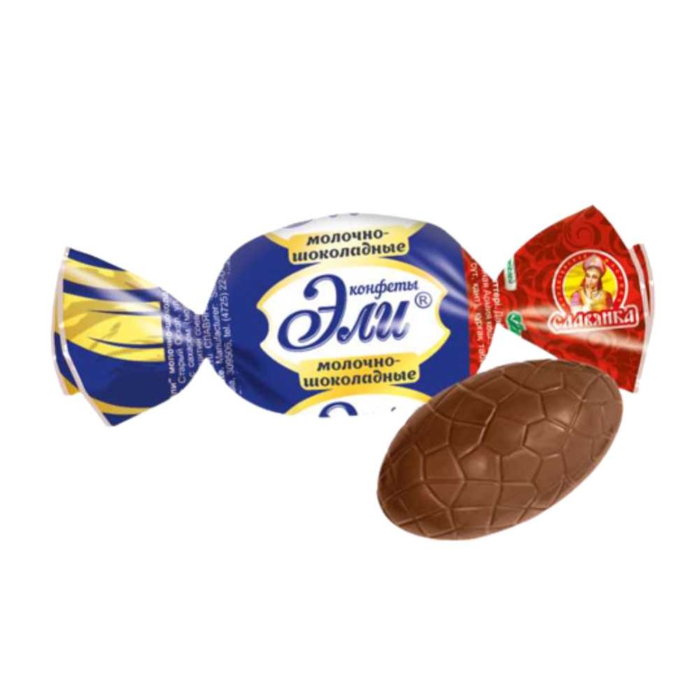 Эли в молочном шоколаде с шоколадно-кремовой нач. кф 30574/30901 1 кг/6 пак (Славянка)  Ф 