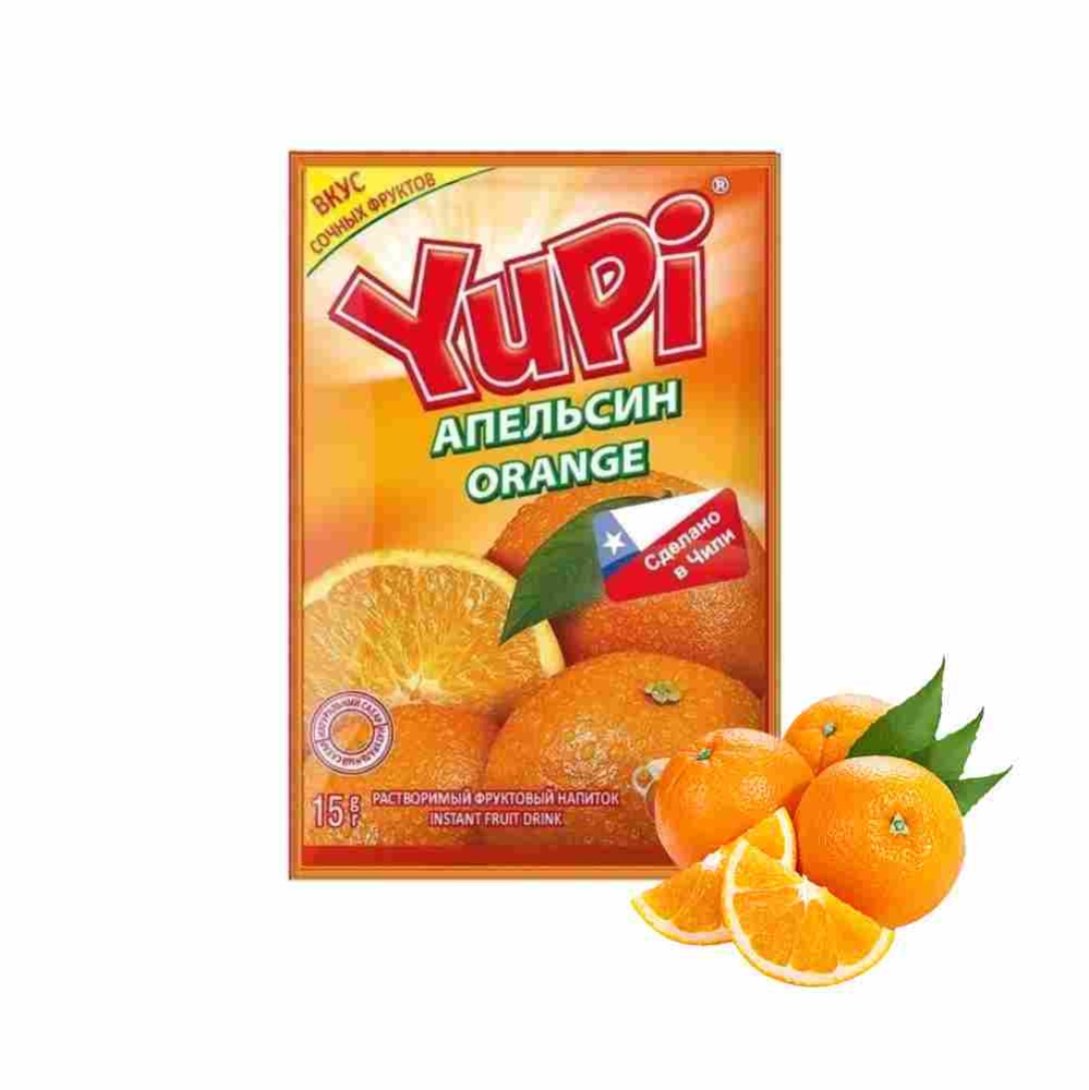 YUPI Апельсин растворимый напиток 12гр/24шт