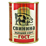 Свинина туш. ГОСТ в/с 338г Семейный бюджет