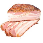 Грудинка Соленая со специями в/у порц. 0,4кг (Вкусноградъ) 