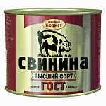 Свинина тушеная ГОСТ 500 гр. (Семейный бюджет)