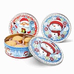 Печенье жесть 150 гр. Дед Мороз и Снеговик (Сладкая сказка) 