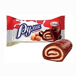 Рулик глазированный карамелизированное молоко мини-рулет (Акконд) 2 кг