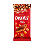 Степ с арахисом и карамелью молочный ш-д 90гр