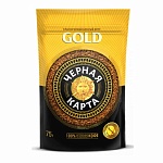 Черная Карта GOLD 75 гр. дой-пак кофе растворимый сублимированный